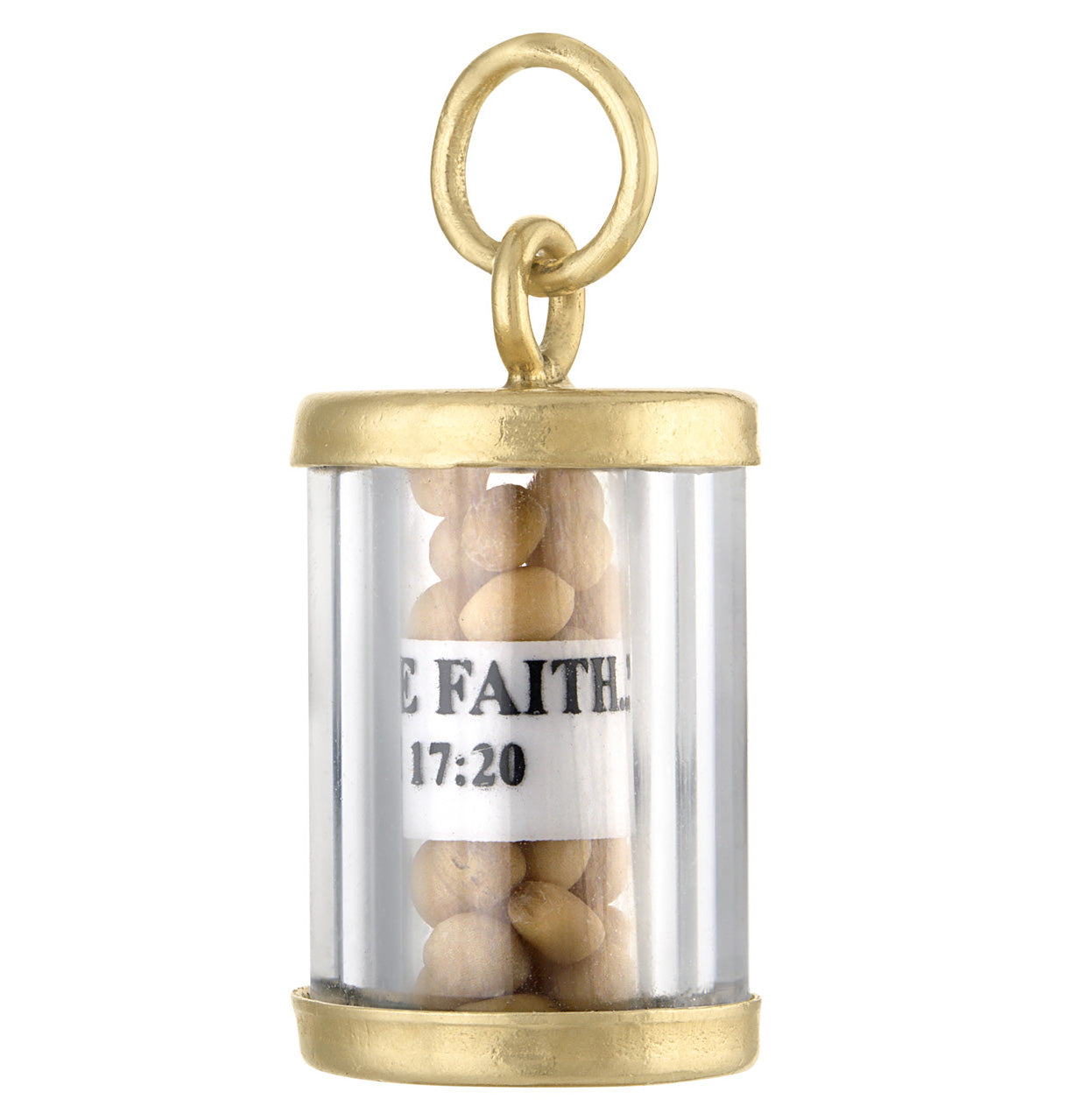 Vintage Mustard Seed 14K Gold Charm
